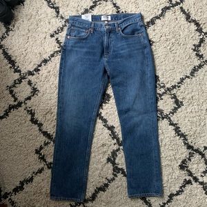 Agolde cigarette low slung straight leg jean